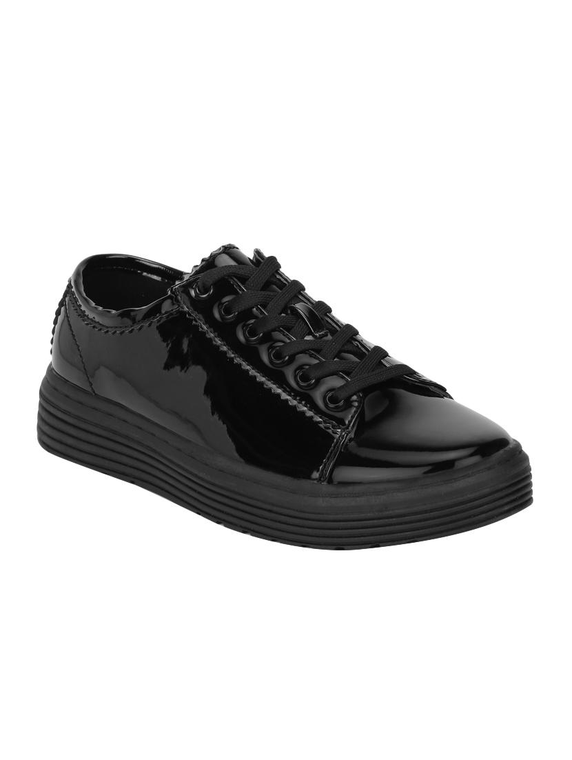 black lace-up sneakers - 16386415 - Zoom Image - 1