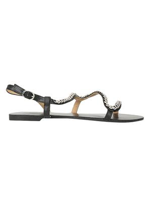 black back strap sandals - 16386435 - Standard Image - 2