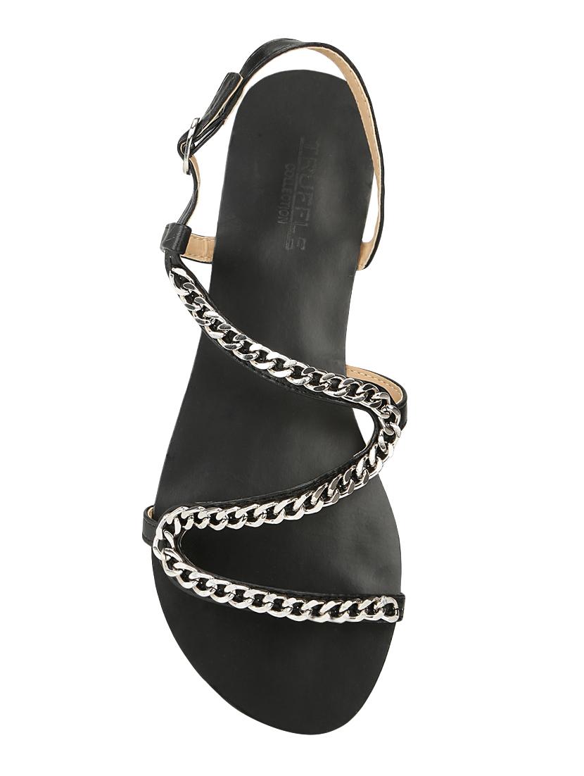 black back strap sandals - 16386435 - Zoom Image - 4