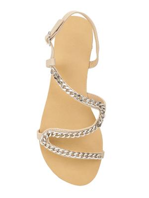 beige back strap sandals - 16386436 - Standard Image - 4