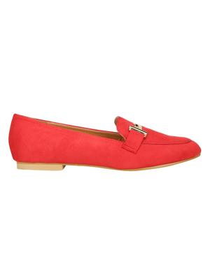 red slip on loafers - 16386491 - Standard Image - 2