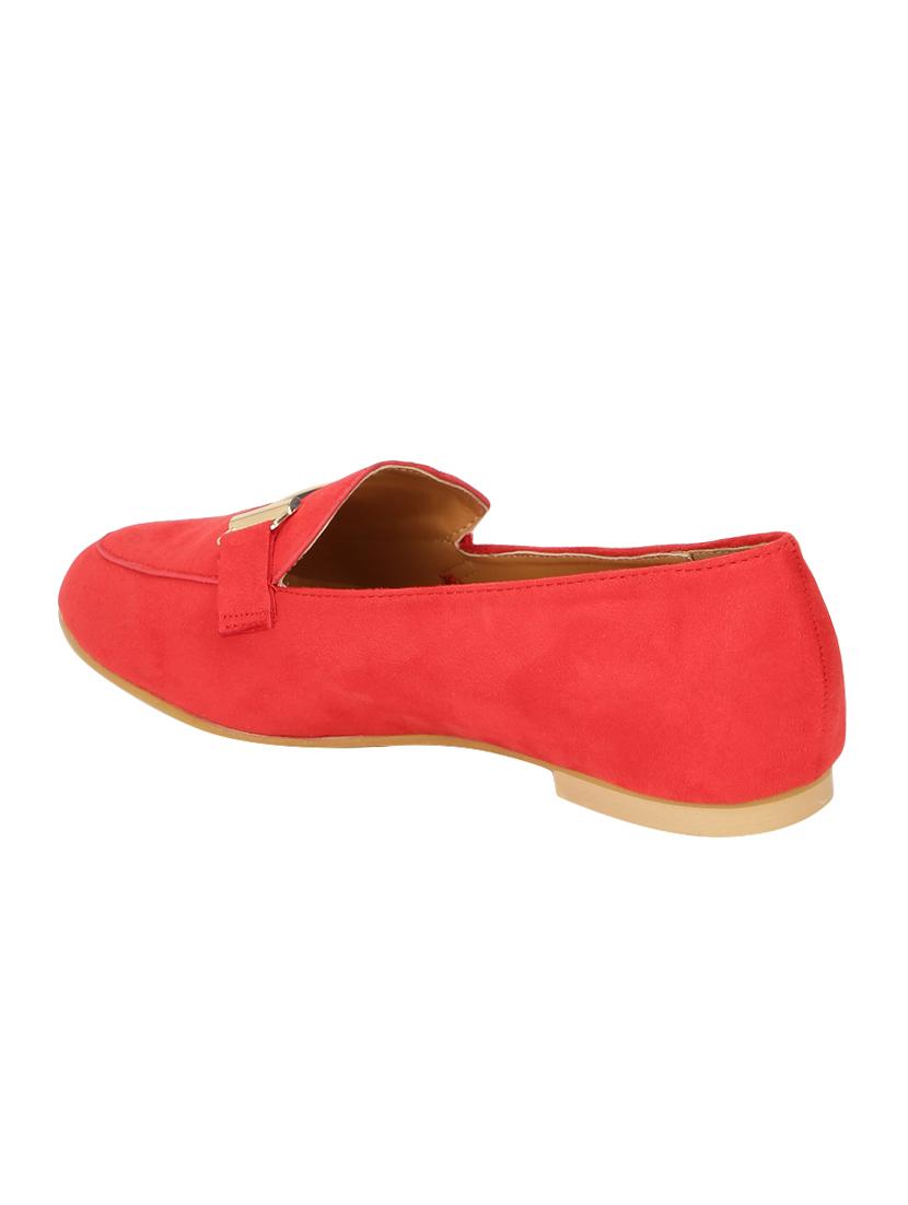 red slip on loafers - 16386491 - Zoom Image - 3
