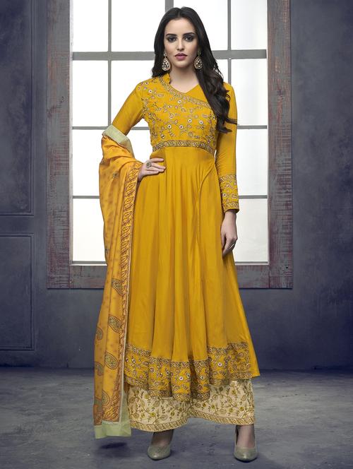 embroidered stitched suit set - 16386639 - Standard Image - 1