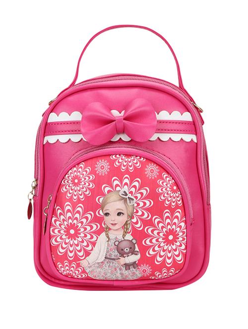 pink leatherette (pu) fashion backpack - 16386691 - Standard Image - 1