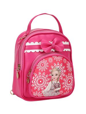pink leatherette (pu) fashion backpack - 16386691 - Standard Image - 5