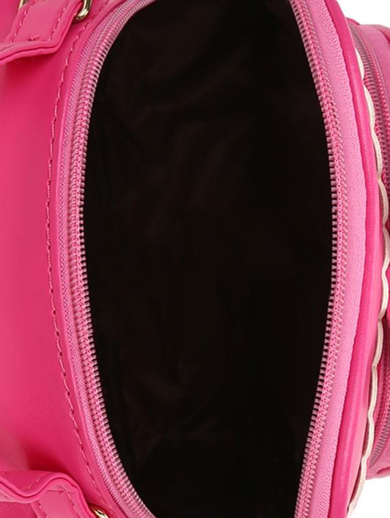 pink leatherette (pu) fashion backpack - 16386691 - Zoom Image - 3