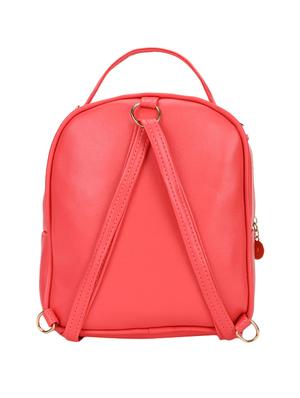 red leatherette (pu) fashion backpack - 16386694 - Standard Image - 2