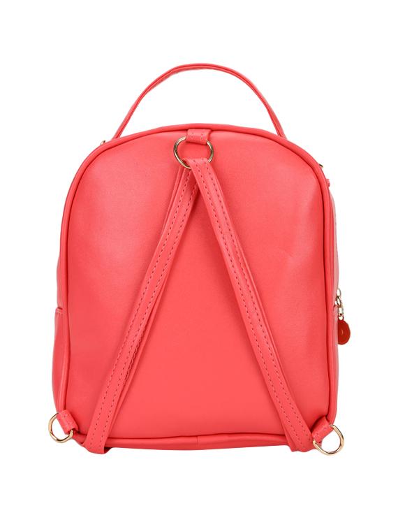 red leatherette (pu) fashion backpack - 16386694 - Zoom Image - 2