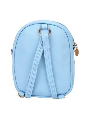 blue leatherette (pu) fashion backpack - 16386695 - Standard Image - 2
