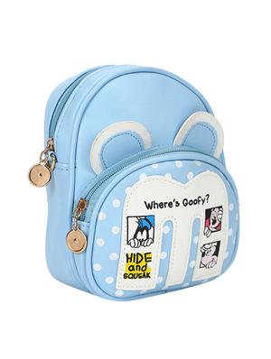 blue leatherette (pu) fashion backpack - 16386695 - Standard Image - 5