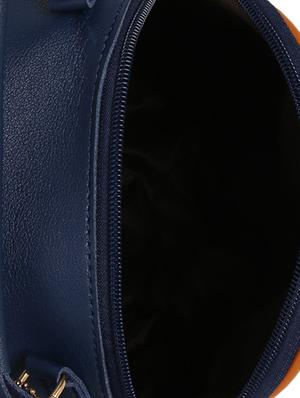 navy blue printed regular sling bag - 16386705 - Standard Image - 3