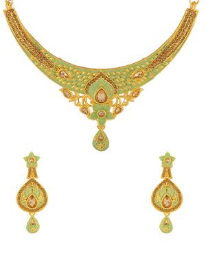 gold short necklace - 16386908 - Standard Image - 5
