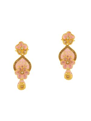 pink metal short necklace - 16386912 - Standard Image - 3