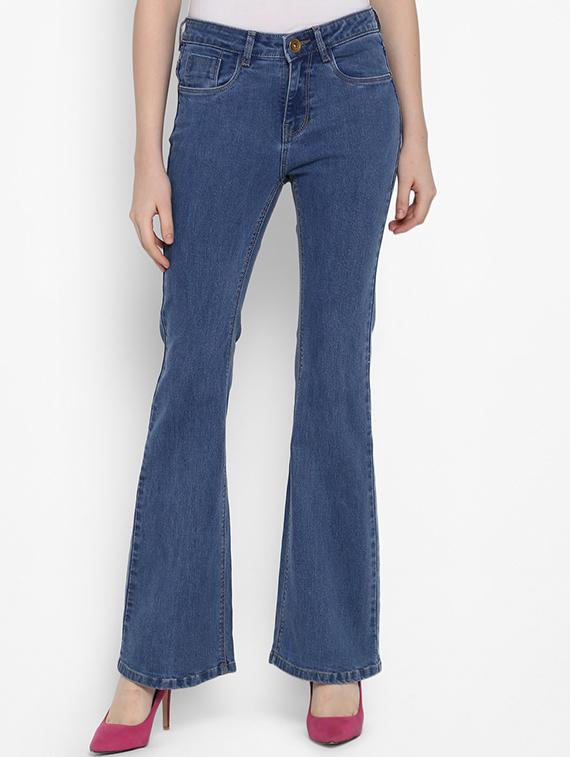 high rise boot cut jeans - 16387335 - Zoom Image - 1