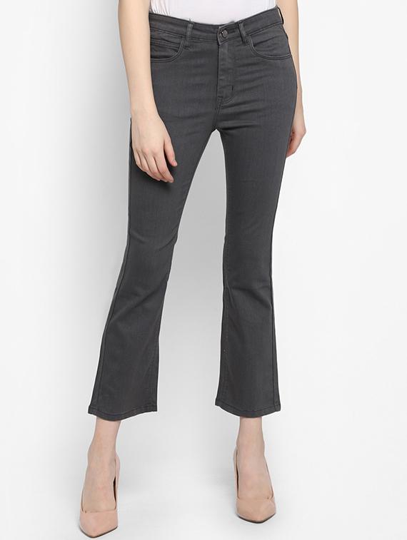 high rise solid boot cut jeans - 16387341 - Zoom Image - 1