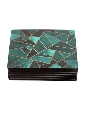 alina decor set of 6 printed coasters with wooden stand - 16387821 - Standard Image - 3