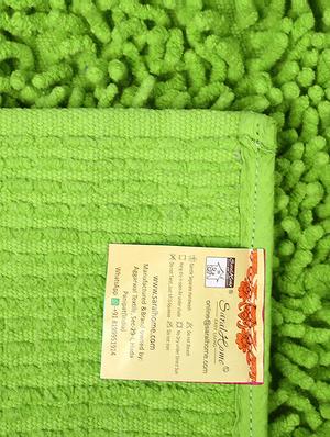saral home brown round shape anti slip cotton saggy bathmat (120 cm) - 16388264 - Standard Image - 3