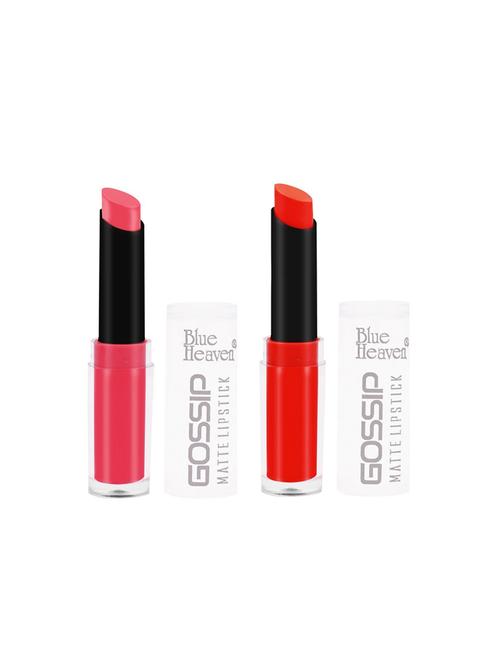 blue heaven combo of 2 gossip lipsticks (shade 8 and 12) - 16388904 - Standard Image - 1