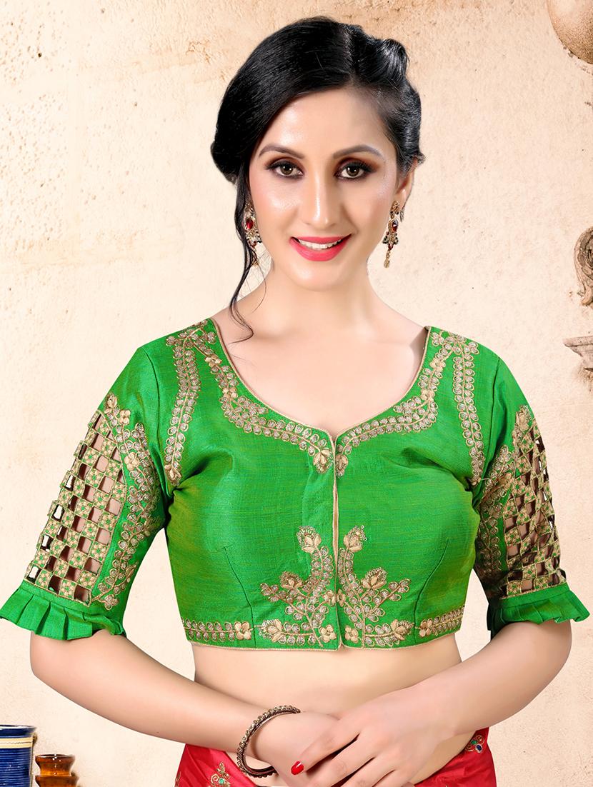 gold embroidered blouse - 16389023 - Zoom Image - 1