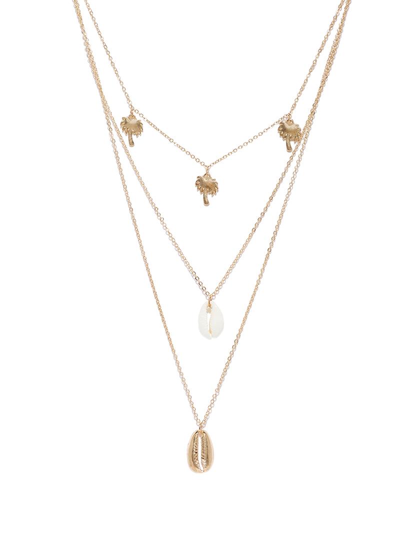 gold short necklace - 16390318 - Zoom Image - 1