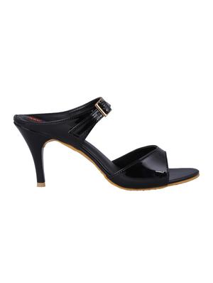 black slip on sandals - 16390766 - Standard Image - 2