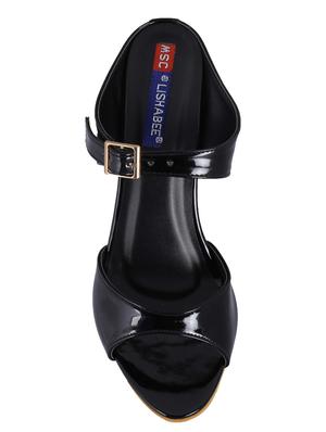 black slip on sandals - 16390766 - Standard Image - 4