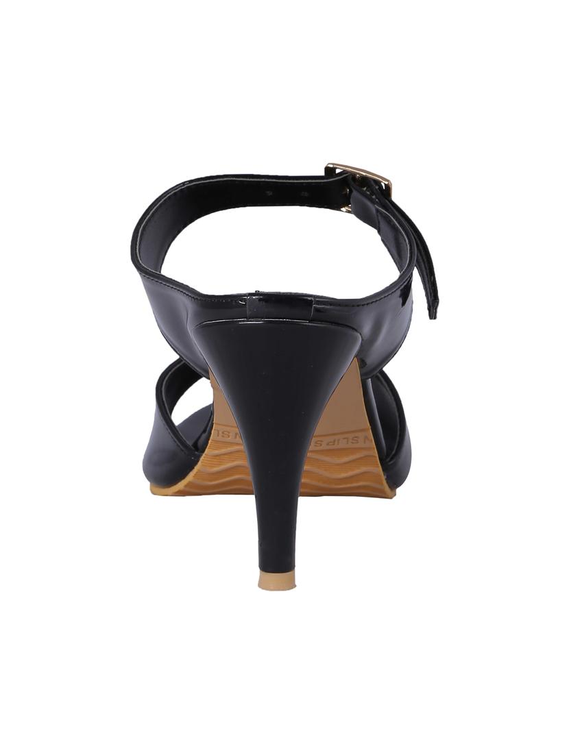 black slip on sandals - 16390766 - Zoom Image - 3