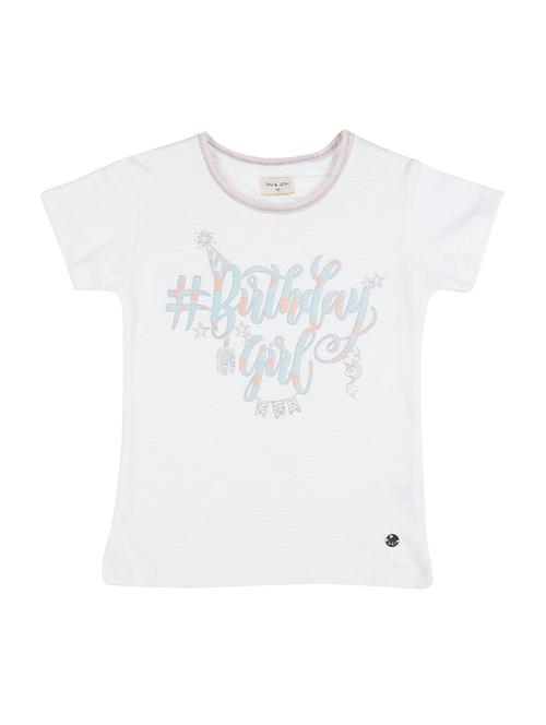contrast neck rib graphic print top - 16391926 - Standard Image - 1