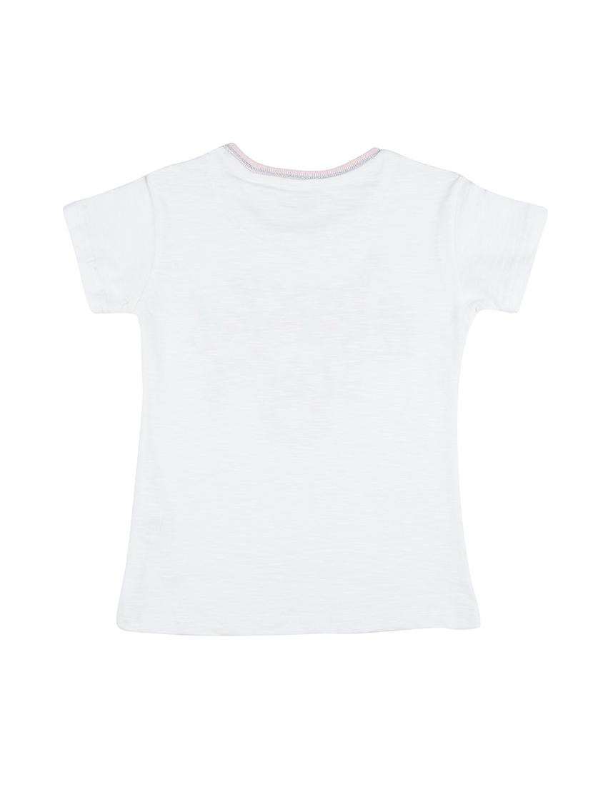 contrast neck rib graphic print top - 16391926 - Zoom Image - 2