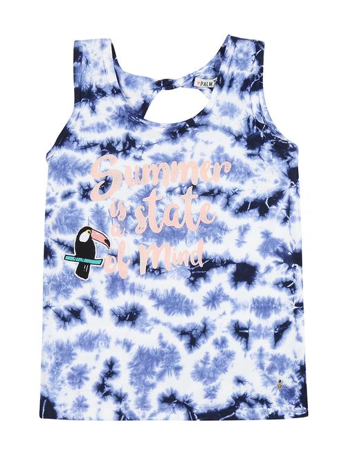 cut out detail tie dyed tank top - 16391976 - Standard Image - 1