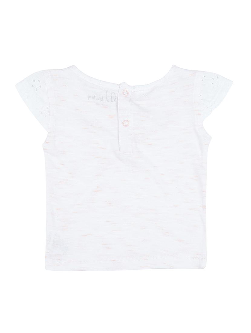 round neck schiffli detailed top - 16391997 - Zoom Image - 2