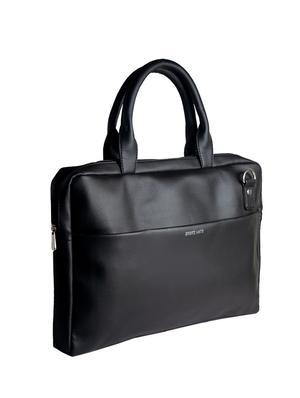 black leatherette laptop bag - 16392300 - Standard Image - 4