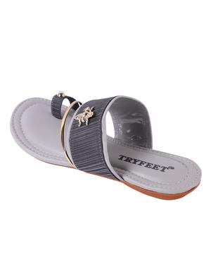 grey one toe sandals - 16392396 - Standard Image - 2