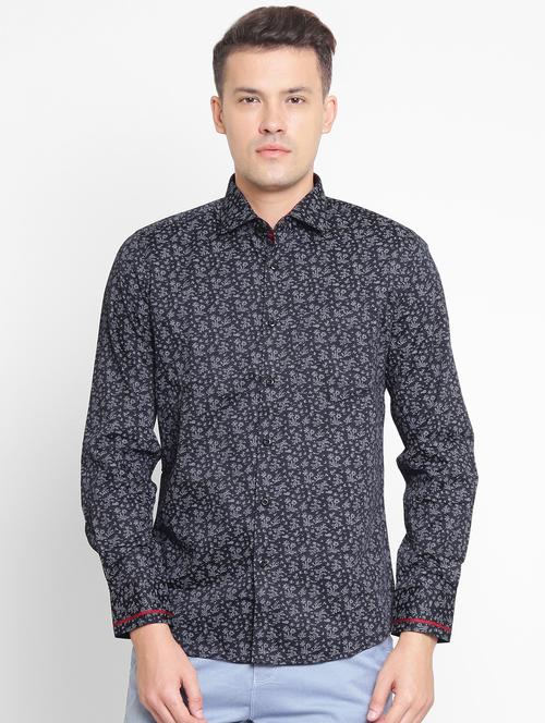 black printed casual shirt - 16395009 - Standard Image - 1