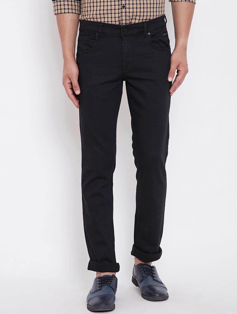 black plain denim jeans - 16396820 - Zoom Image - 1