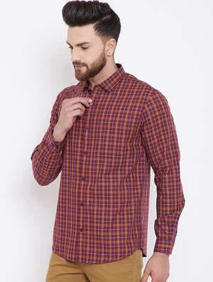 red checkered casual shirt - 16396857 - Standard Image - 2