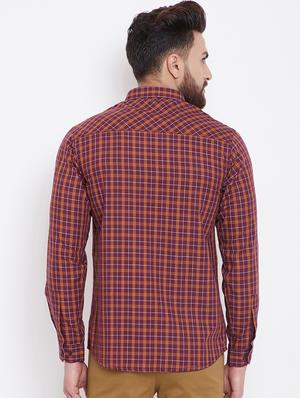 red checkered casual shirt - 16396857 - Standard Image - 3