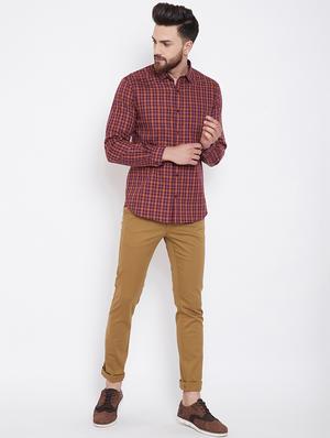 red checkered casual shirt - 16396857 - Standard Image - 4
