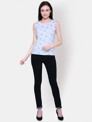 keyhole back quirky printed top - 16397211 - Standard Image - 4