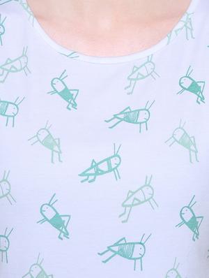 keyhole back quirky printed top - 16397211 - Standard Image - 5