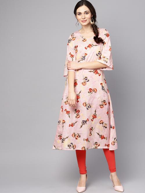 floral a-line kurta - 16399448 - Very Small Image - 1