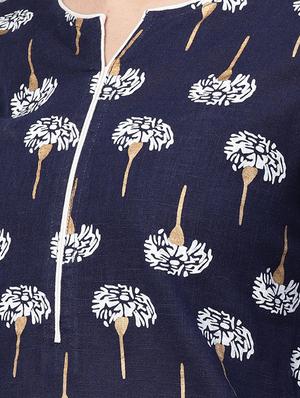 floral straight kurta - 16399467 - Standard Image - 4