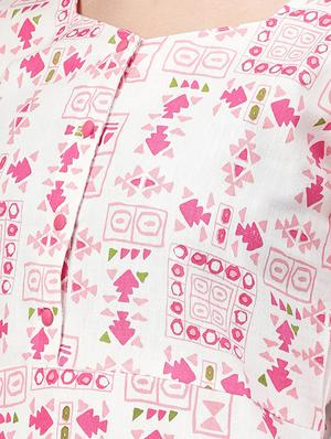 printed straight kurta - 16399471 - Standard Image - 5