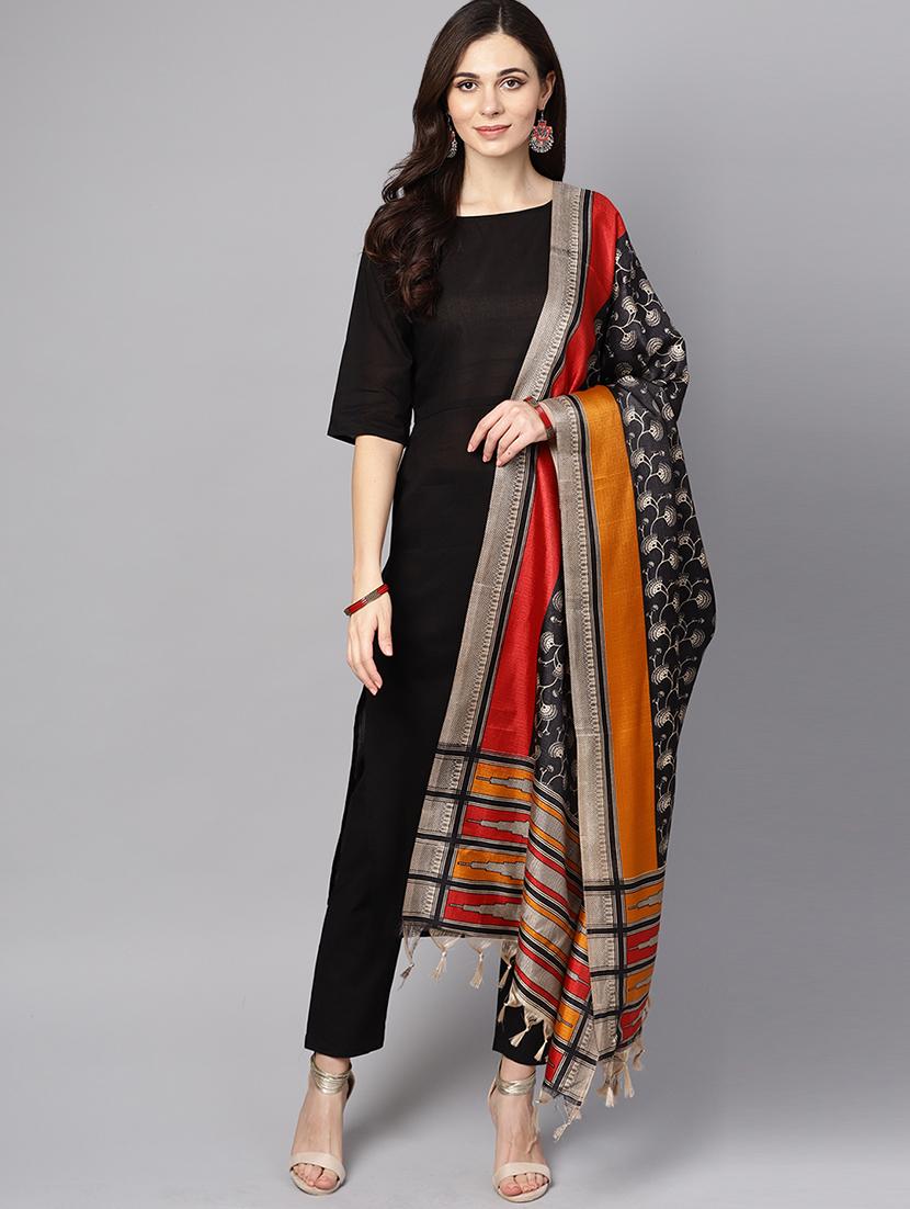 solid kurta suit set - 16399547 - Zoom Image - 1