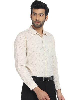 white cotton formal shirt - 16399623 - Standard Image - 2