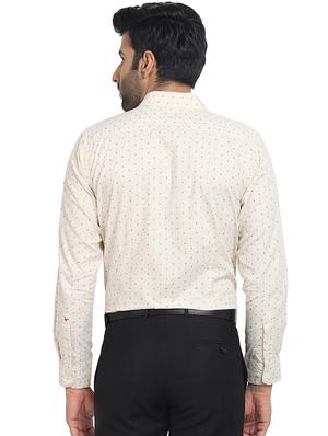 white cotton formal shirt - 16399623 - Standard Image - 3