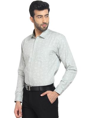 grey printed casual shirt - 16399652 - Standard Image - 2