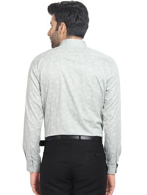 grey printed casual shirt - 16399652 - Standard Image - 3