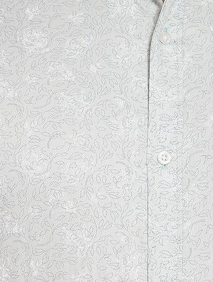 grey printed casual shirt - 16399652 - Standard Image - 4
