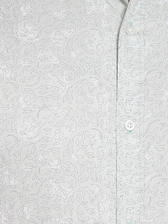 grey printed casual shirt - 16399652 - Zoom Image - 4